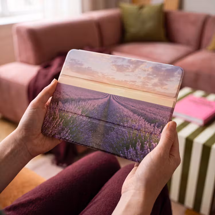 iPad hoes - Landschap - Lavendelveld - Paars — 4