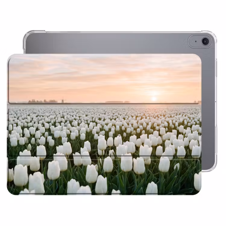 iPad hoes - Tulpen - Landschap - Wit — 1