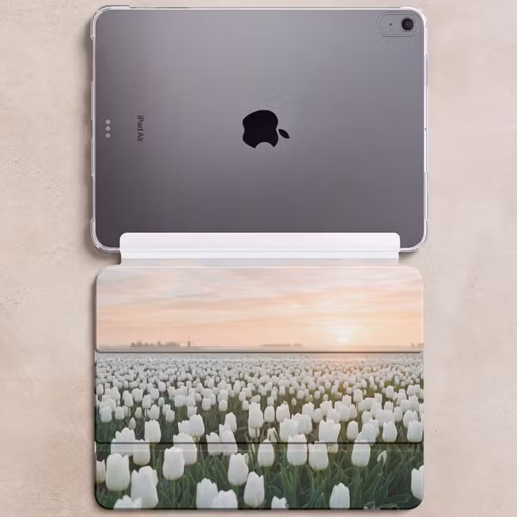 iPad hoes - Tulpen - Landschap - Wit — 6