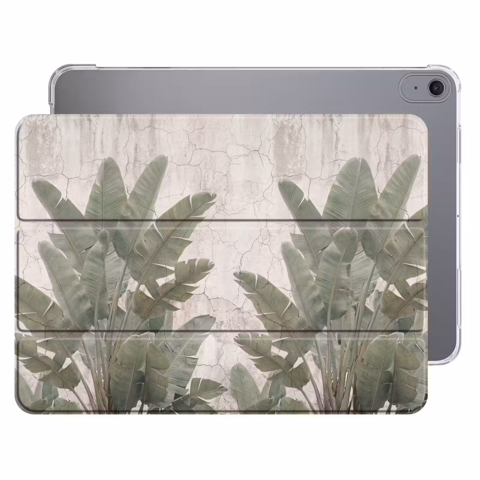 iPad hoes - Bananenbladeren - Beton - Groen — 1