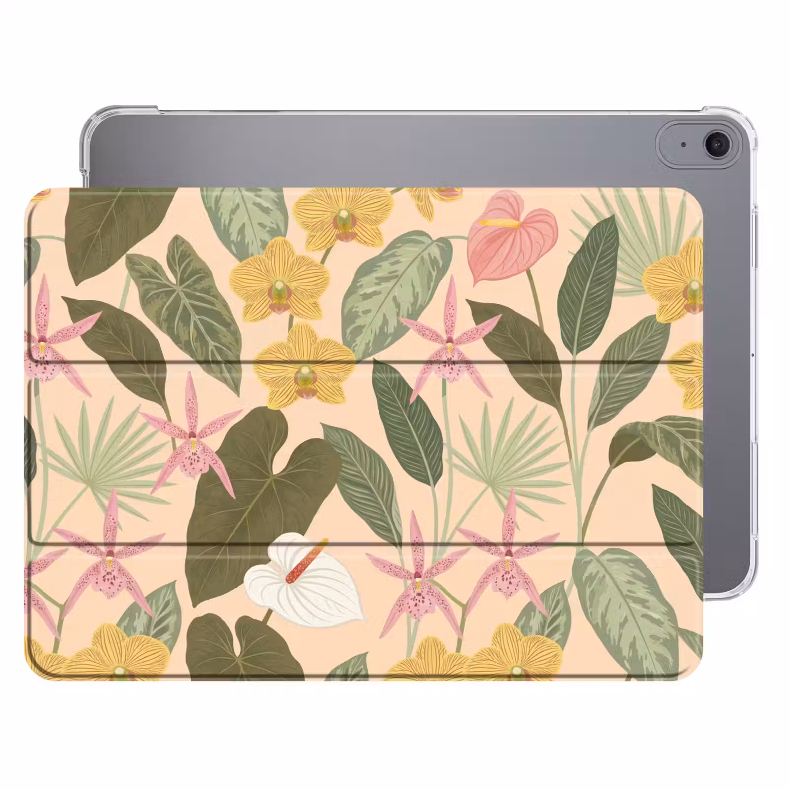 iPad hoes - Patroon - Bloemen - Kleurrijk — 1