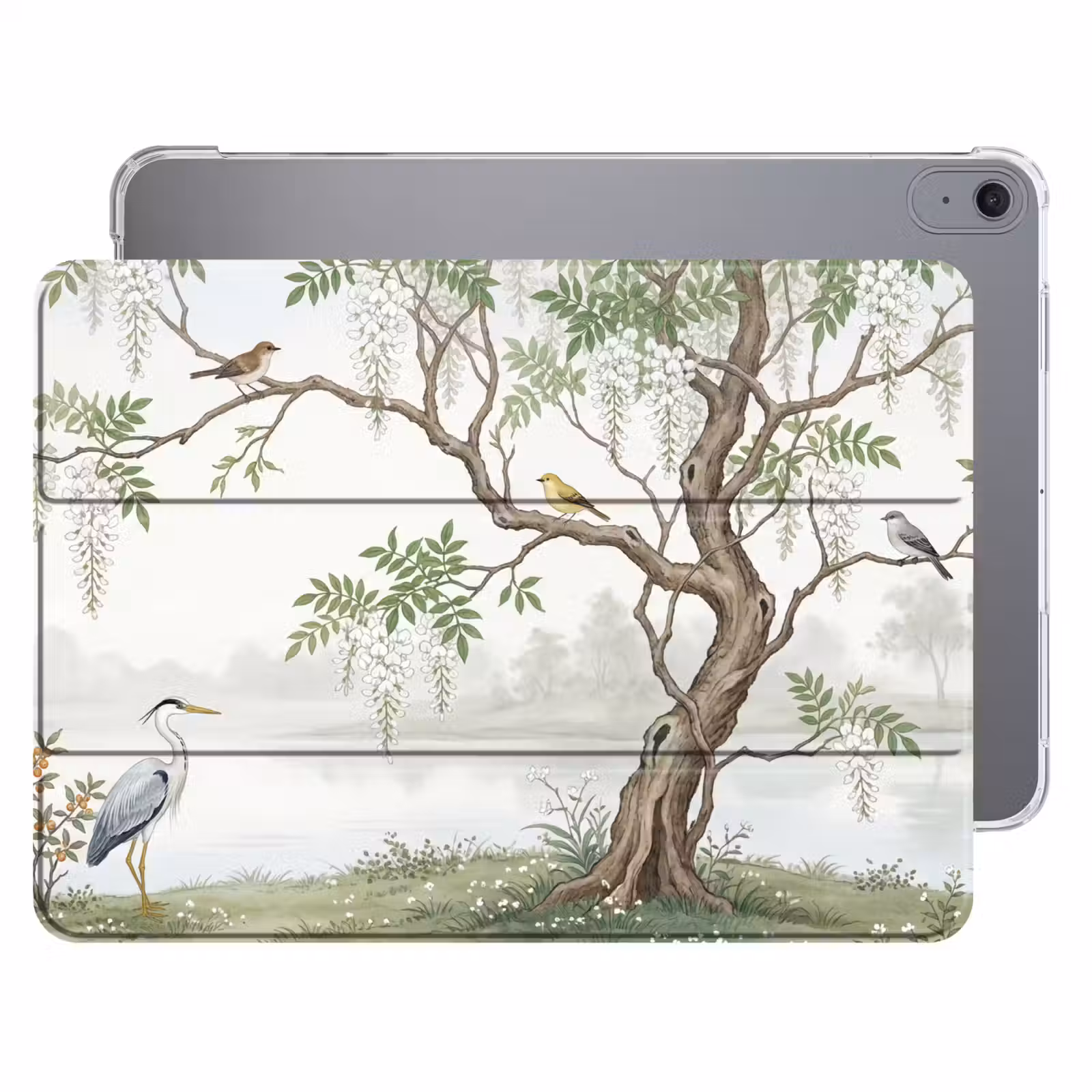 iPad hoes - Reiger - Landschap - Groen — 1