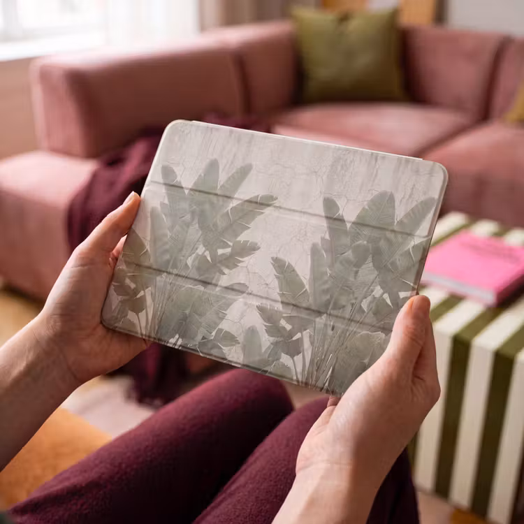 iPad hoes - Bananenbladeren - Beton - Groen — 4
