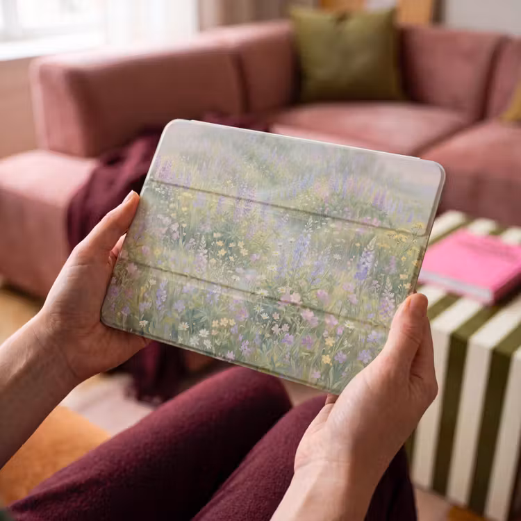 iPad hoes - Bloemenveld - Heuvels - Kleurrijk — 4