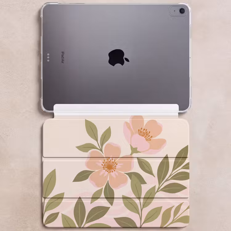 iPad hoes - Grafisch - Bloemen - Roze — 6