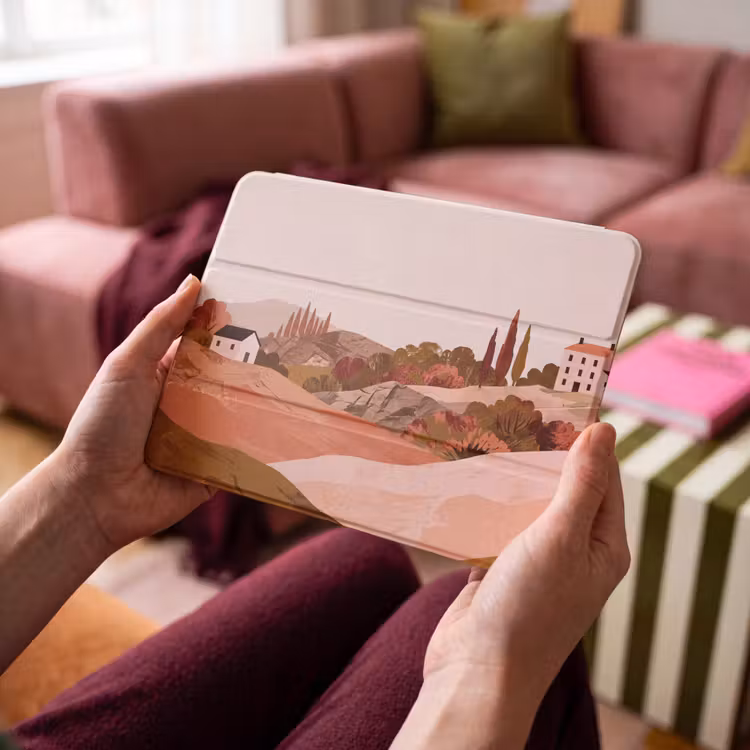 iPad hoes - Heuvellandschap - Grafisch - Terracotta — 4