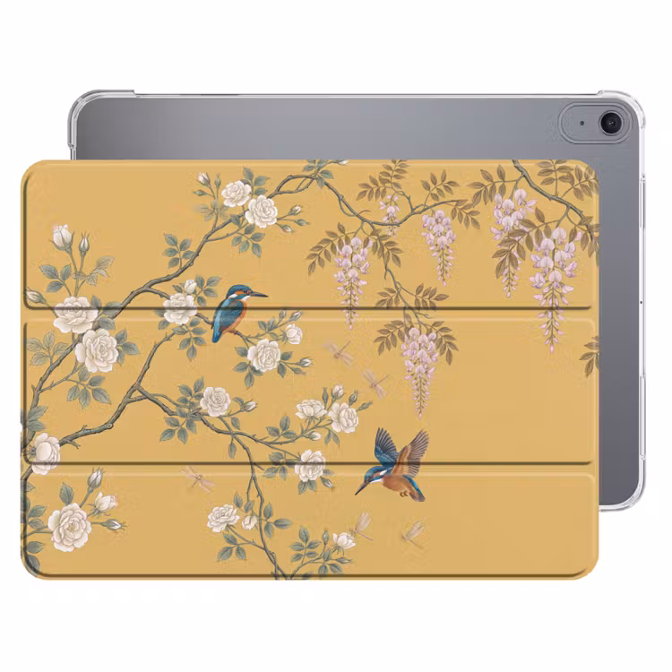 iPad hoes - IJsvogels - Bloesem - Geel — 1