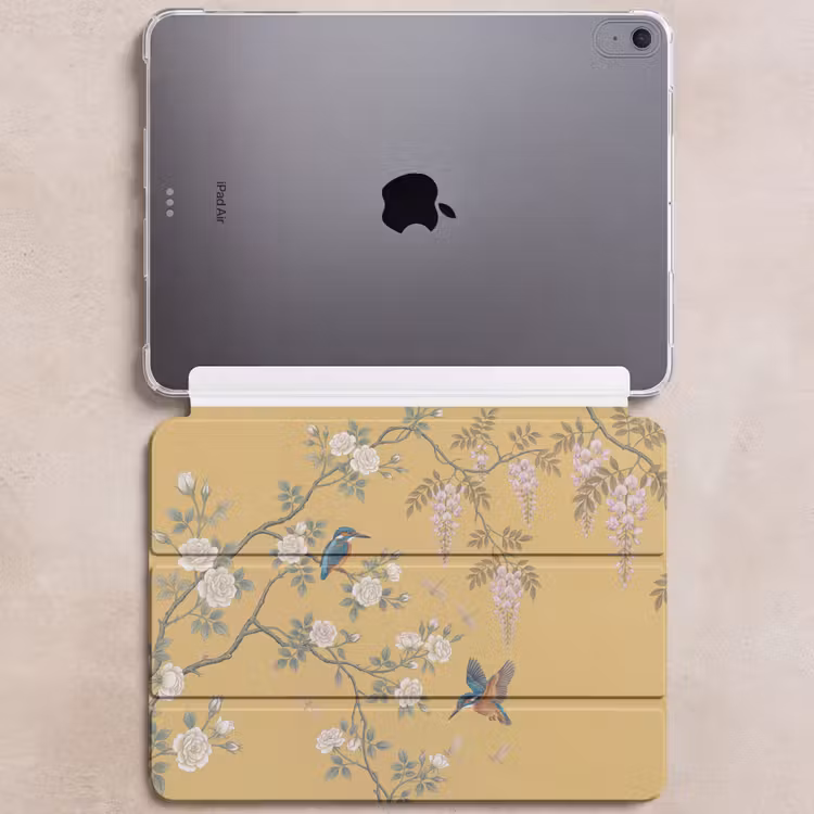 iPad hoes - IJsvogels - Bloesem - Geel — 6