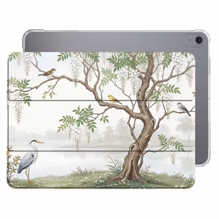 iPad hoes - Reiger - Landschap - Groen — 1