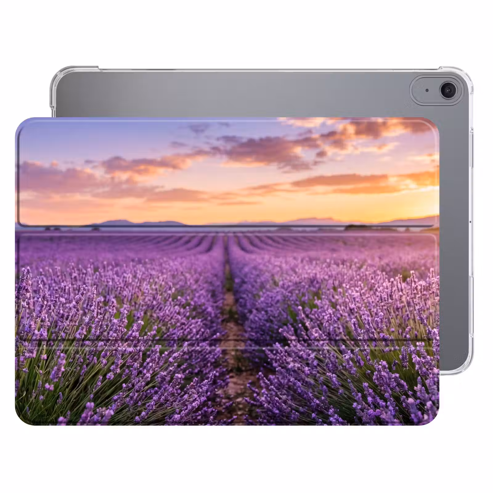 iPad hoes - Lavendel - Veld - Natuur - Paars — 1