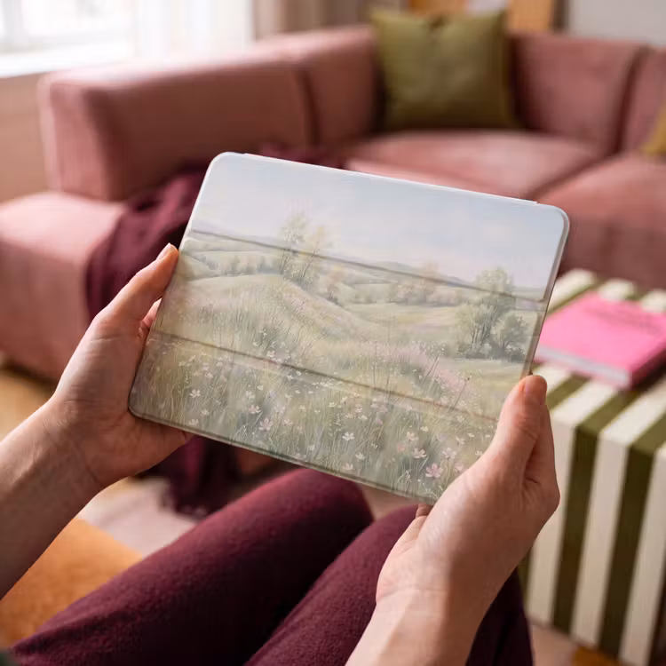 iPad hoes - Bloemen veld - Bloemen - Groen — 4