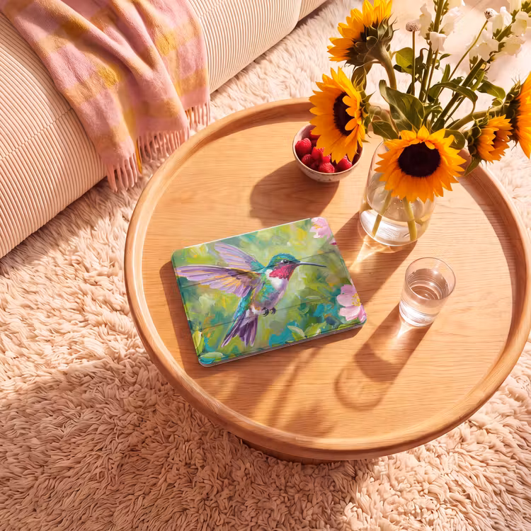 iPad hoes - Kolibrie - Bloemen - Natuur - Kleurrijk — 2