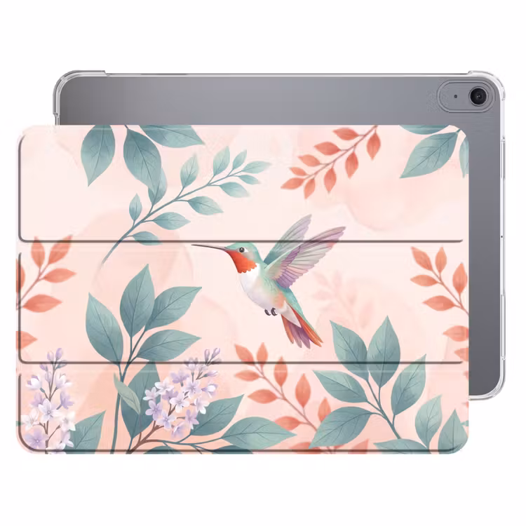 iPad hoes - Kolibrie - Vliegen - Natuur - Illustratie - Kleurrijk — 1
