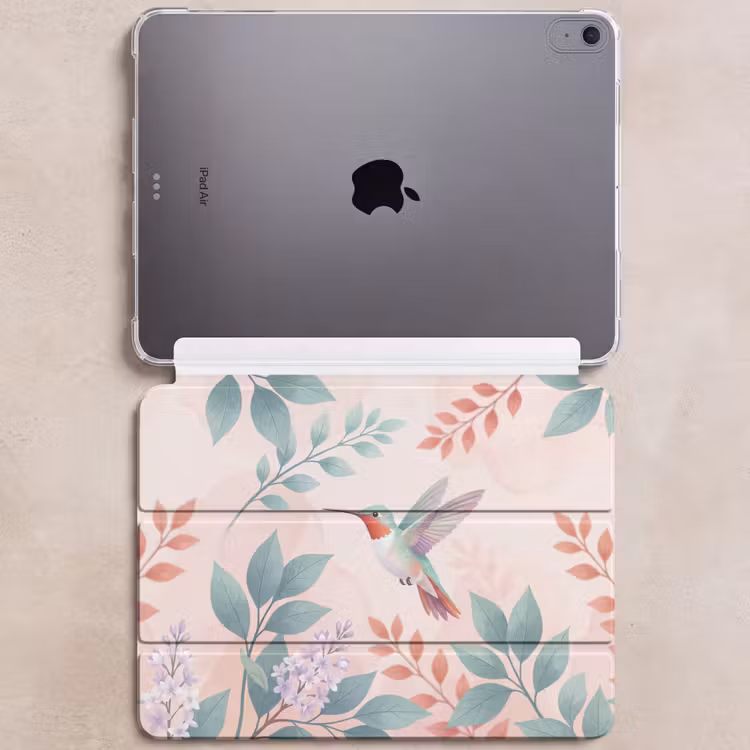 iPad hoes - Kolibrie - Vliegen - Natuur - Illustratie - Kleurrijk — 6