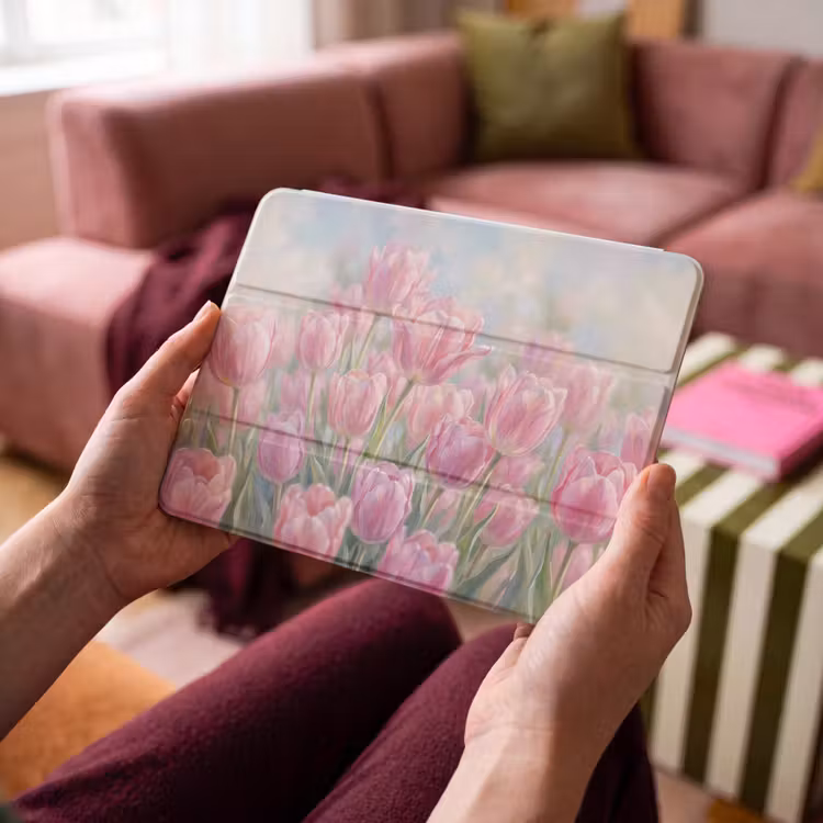 iPad hoes - Tulpen - Veld - Lente - Roze — 4
