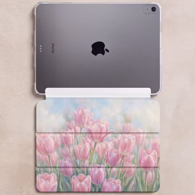 iPad hoes - Tulpen - Veld - Lente - Roze — 6