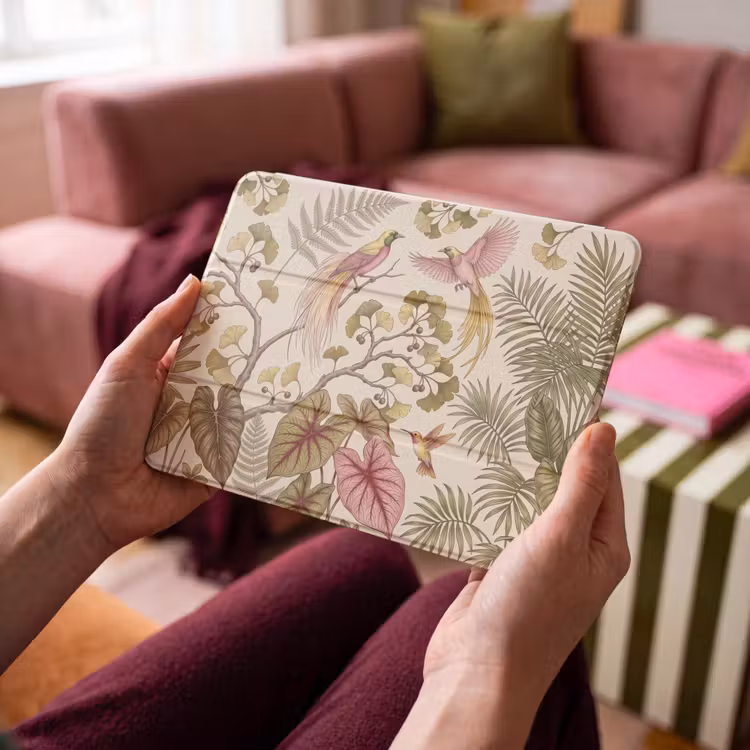 iPad hoes - Vogels - Tropisch - Botanisch - Roze — 4