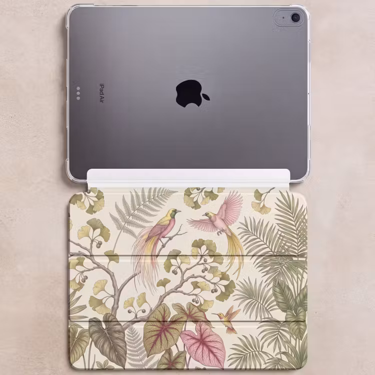 iPad hoes - Vogels - Tropisch - Botanisch - Roze — 6
