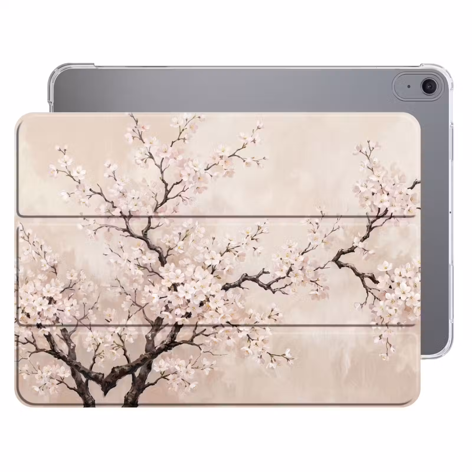 iPad hoes - Bloesem - Illustratie - Taupe — 1