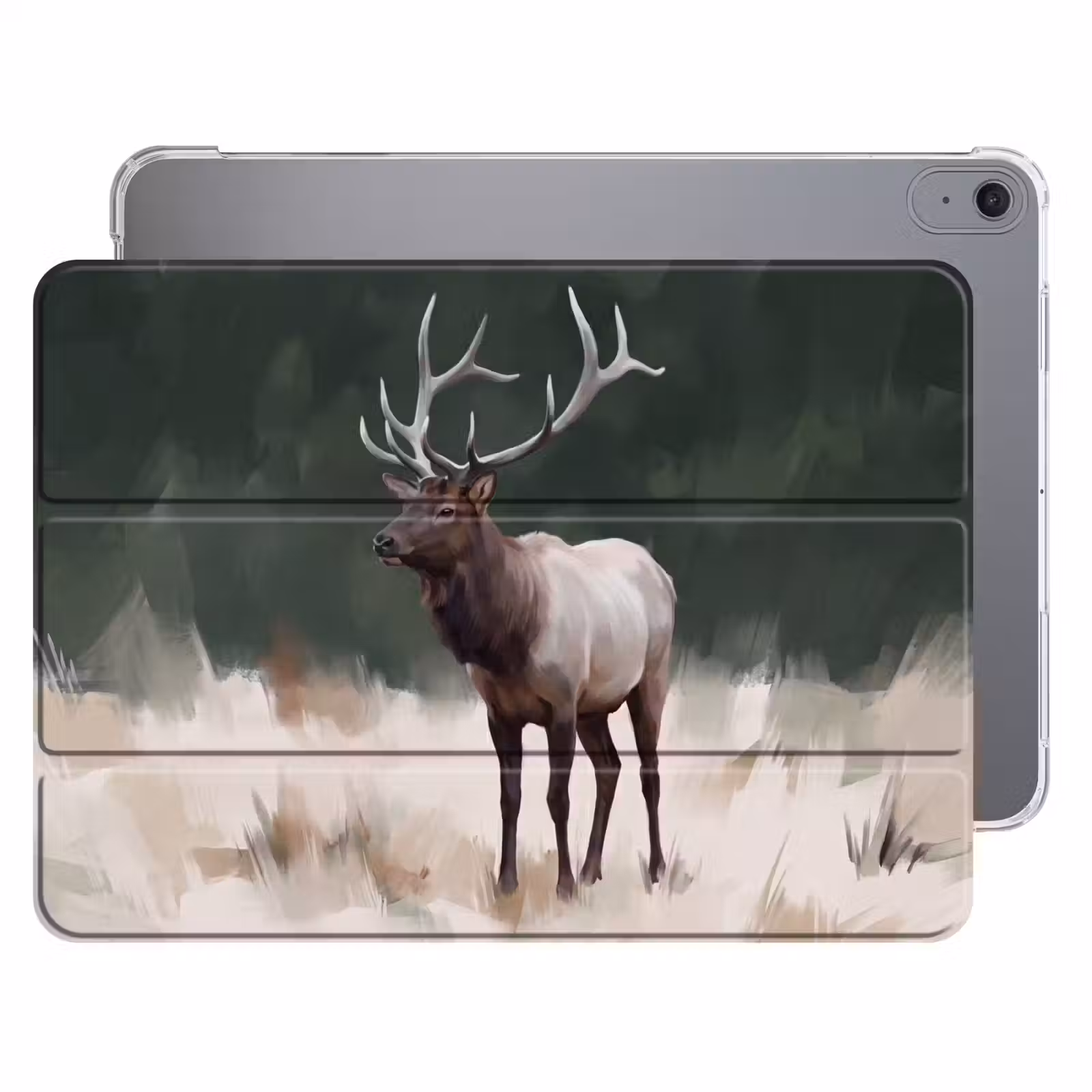 iPad hoes - Edelhert - Gewei - Schildering - Rustiek — 1