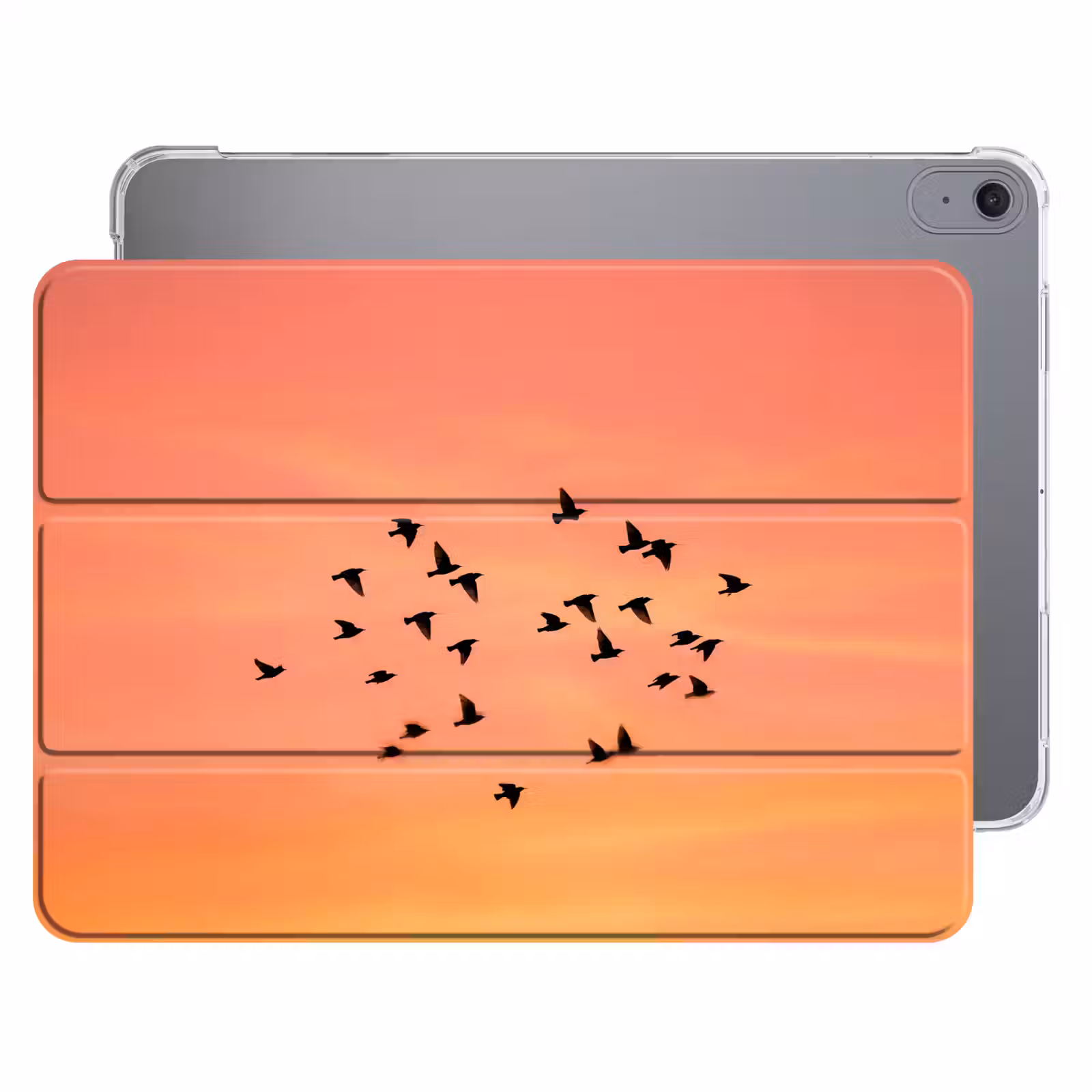 iPad hoes - Zwerm - Vogels - Oranje — 1