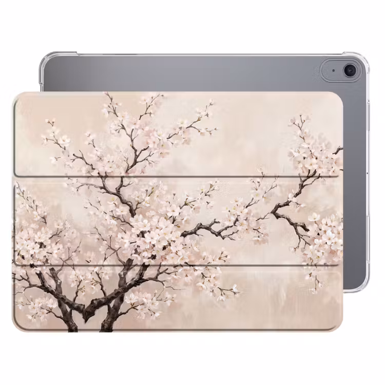 iPad hoes - Bloesem - Illustratie - Taupe — 1