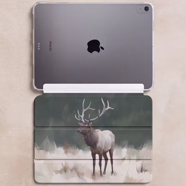 iPad hoes - Edelhert - Gewei - Schildering - Rustiek — 6