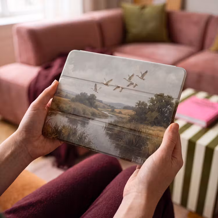 iPad hoes - Eenden - Rivier - Landschap - Vlucht - Nostalgisch — 4