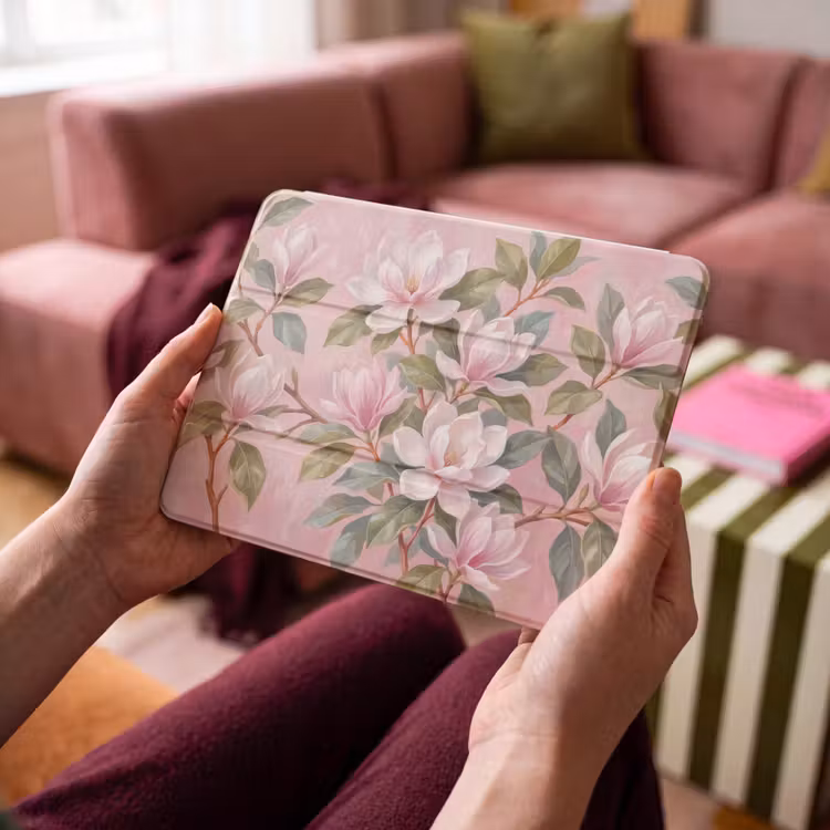 iPad hoes - Magnolia's - Patroon - Roze — 4