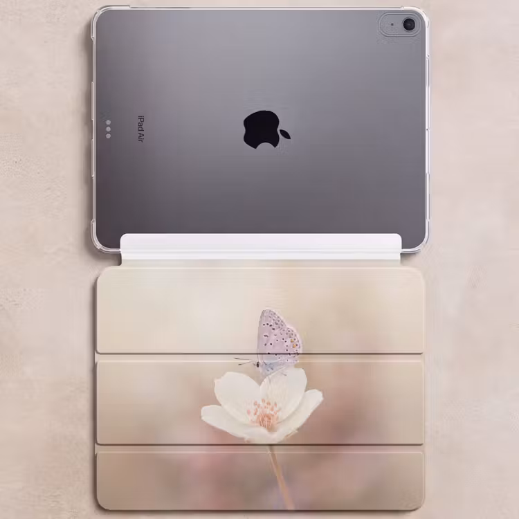 iPad hoes - Vlinder - Bloem - Blauw — 6
