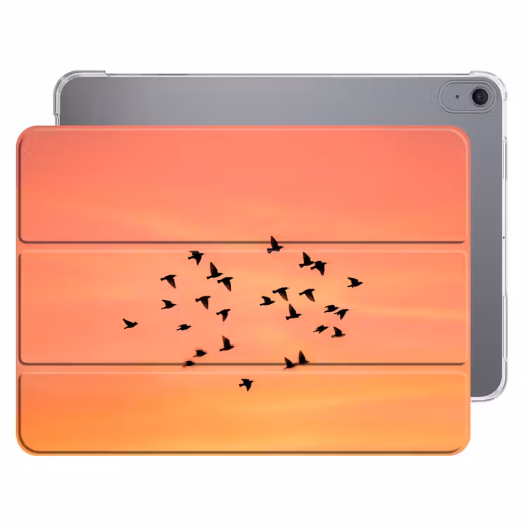 iPad hoes - Zwerm - Vogels - Oranje — 1