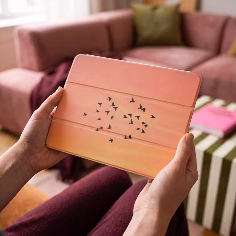 iPad hoes - Zwerm - Vogels - Oranje — 4