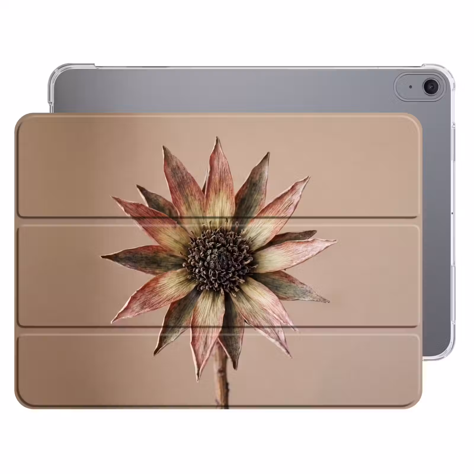 iPad hoes - Droogbloem - Protea - Vintage - Beige - Rustiek — 1