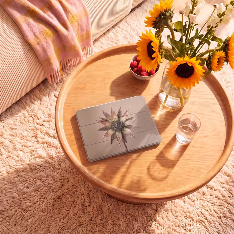 iPad hoes - Droogbloem - Protea - Vintage - Beige - Rustiek — 2