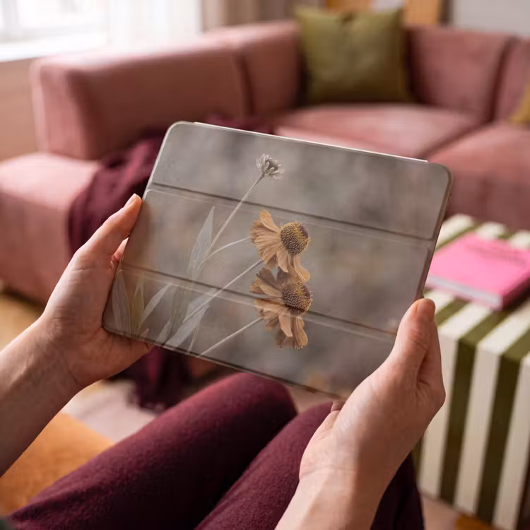iPad hoes - Zonnehoed - Droogbloemen - Geel - Warm — 4
