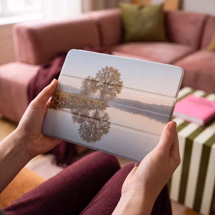 iPad hoes - Bomen - Reflectie - Water - Zonsopgang - Serene — 4