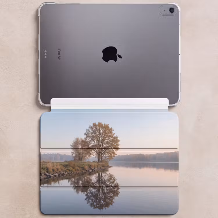 iPad hoes - Bomen - Reflectie - Water - Zonsopgang - Serene — 6