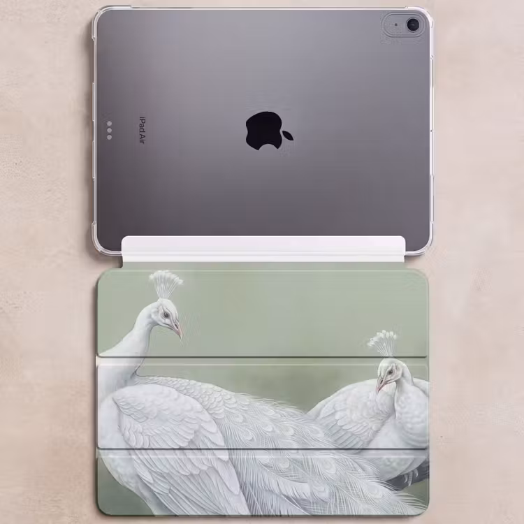 iPad hoes - Pauwen - Wit - Natuur - Groen — 6
