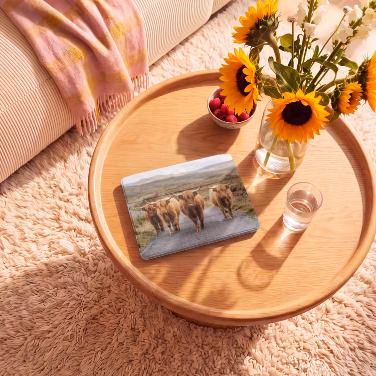 iPad hoes - Schotse Hooglanders - Weg - Landschap - Kudde — 2