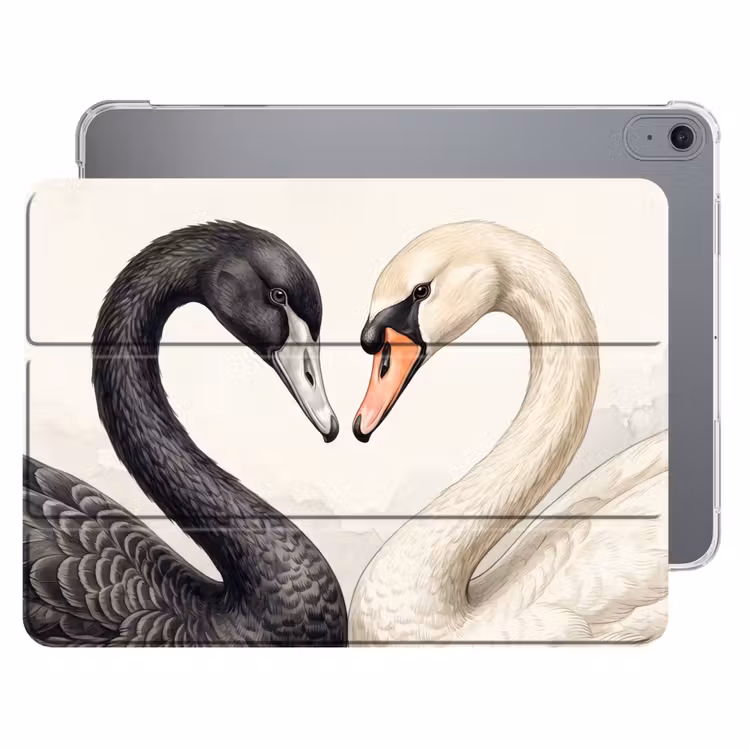 iPad hoes - Zwanen - Hartvorm - Dieren — 1