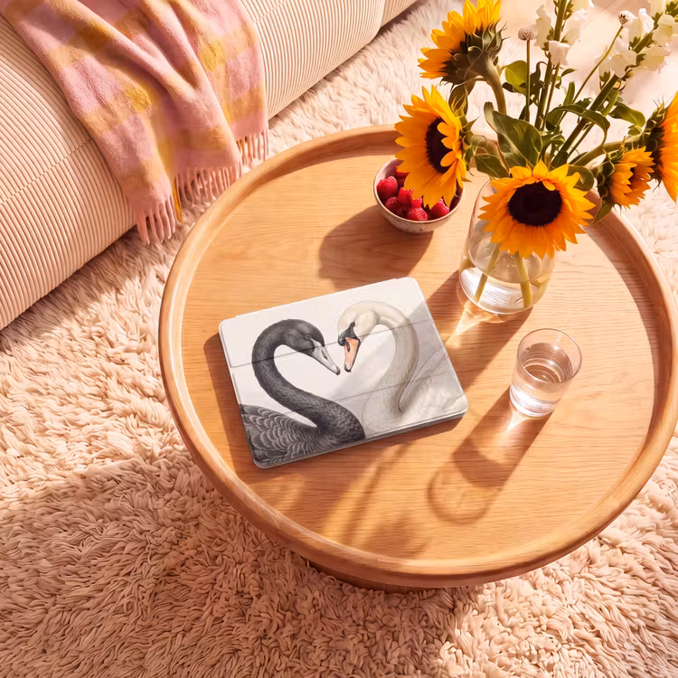 iPad hoes - Zwanen - Hartvorm - Dieren — 2