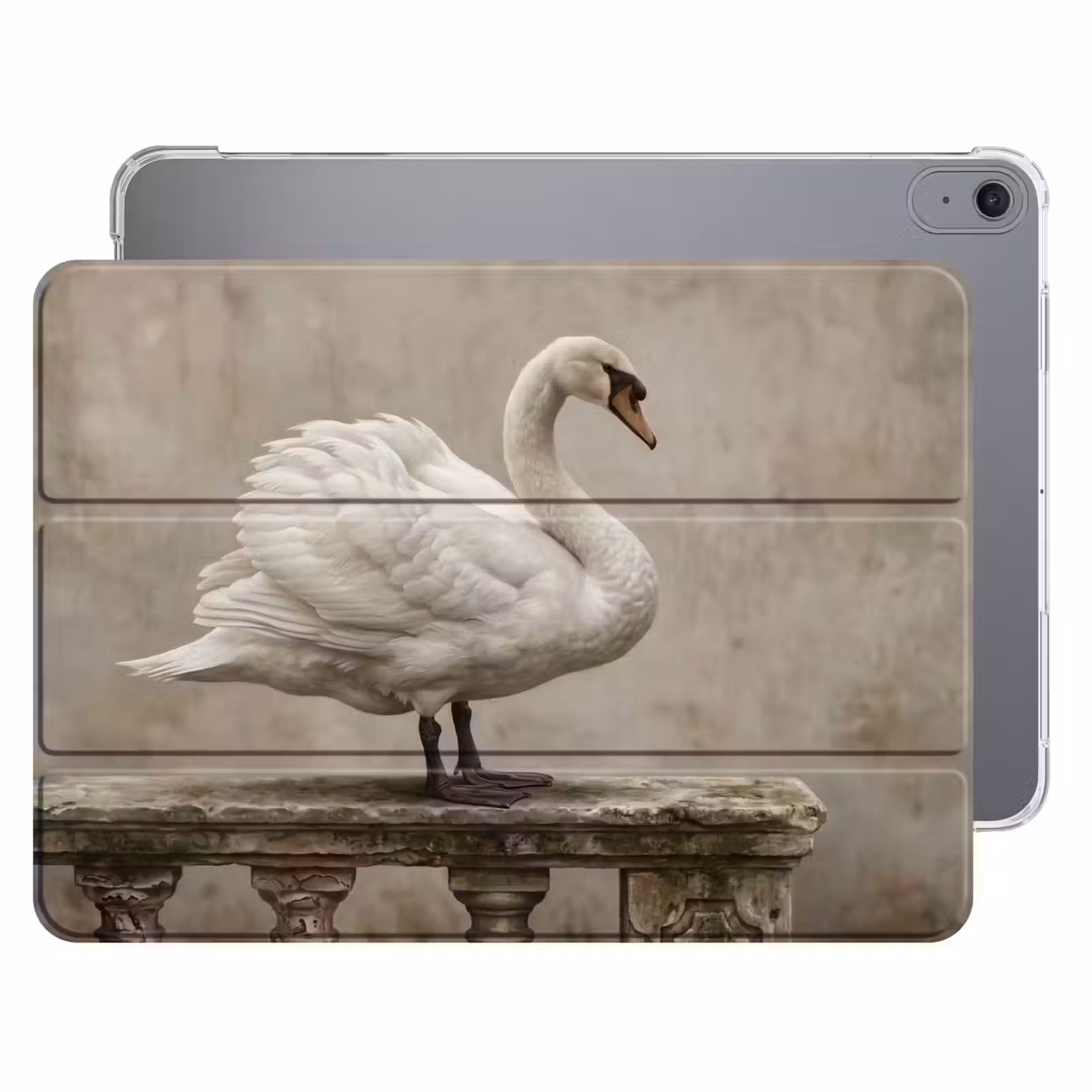 iPad hoes - Zwaan - Elegant - Dieren - Wit — 1