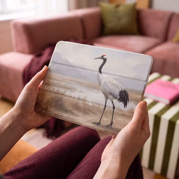 iPad hoes - Kraanvogel - Natuur - Realistisch — 4