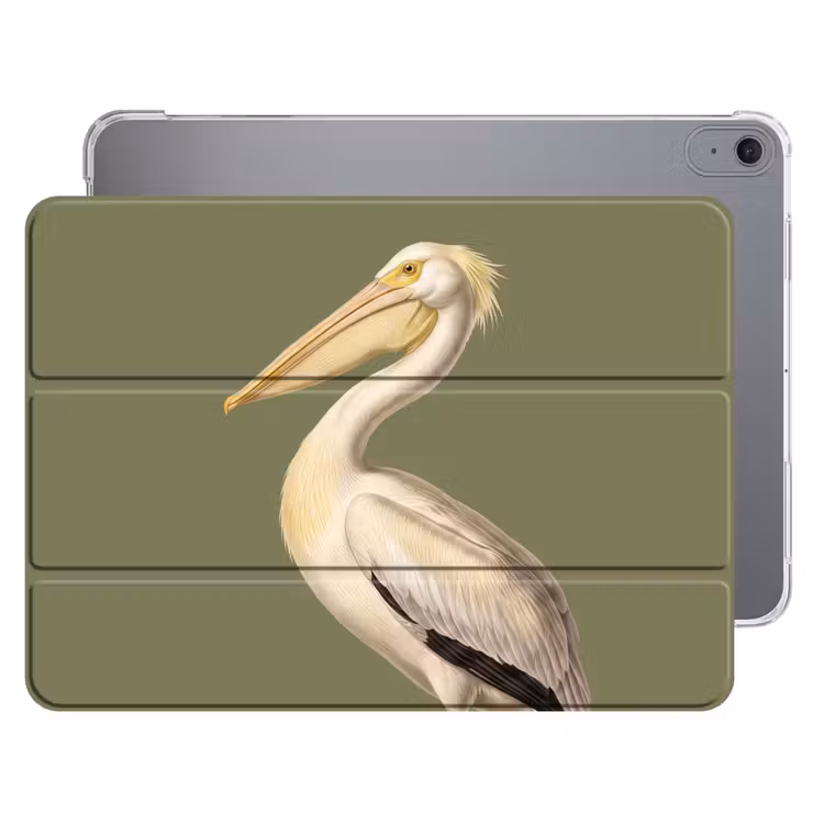 iPad hoes - Pelikaan - Wit - Vogel - Klassiek - Natuur — 1
