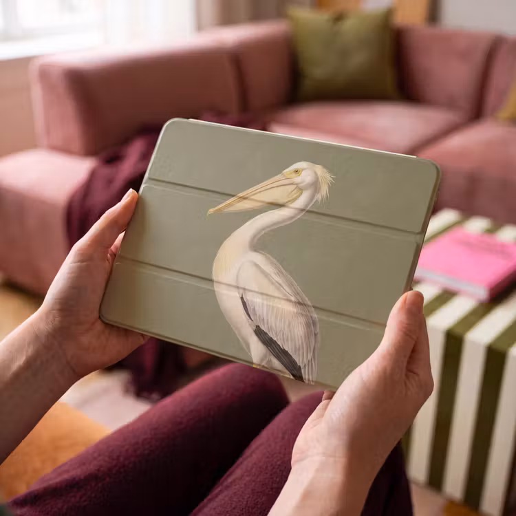 iPad hoes - Pelikaan - Wit - Vogel - Klassiek - Natuur — 4