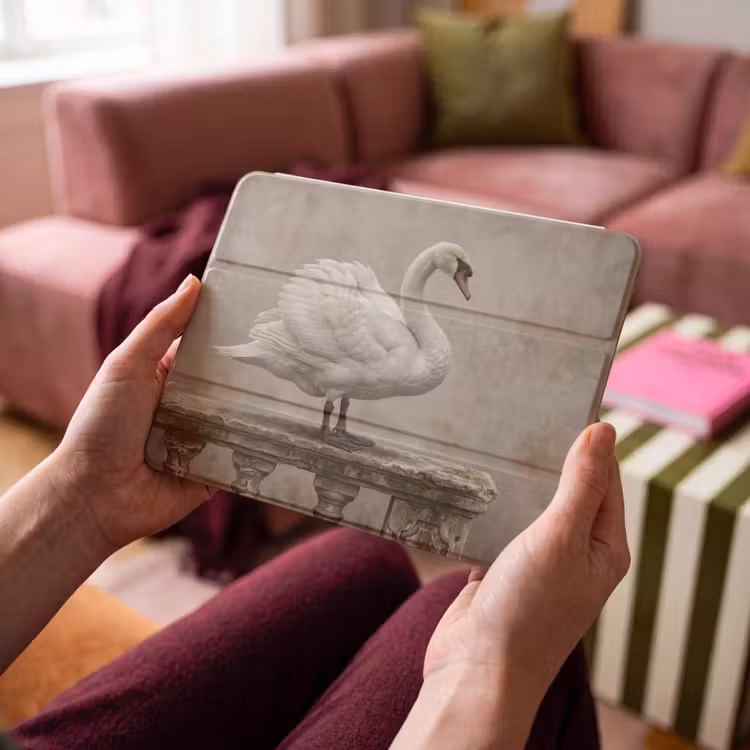 iPad hoes - Zwaan - Elegant - Dieren - Wit — 4