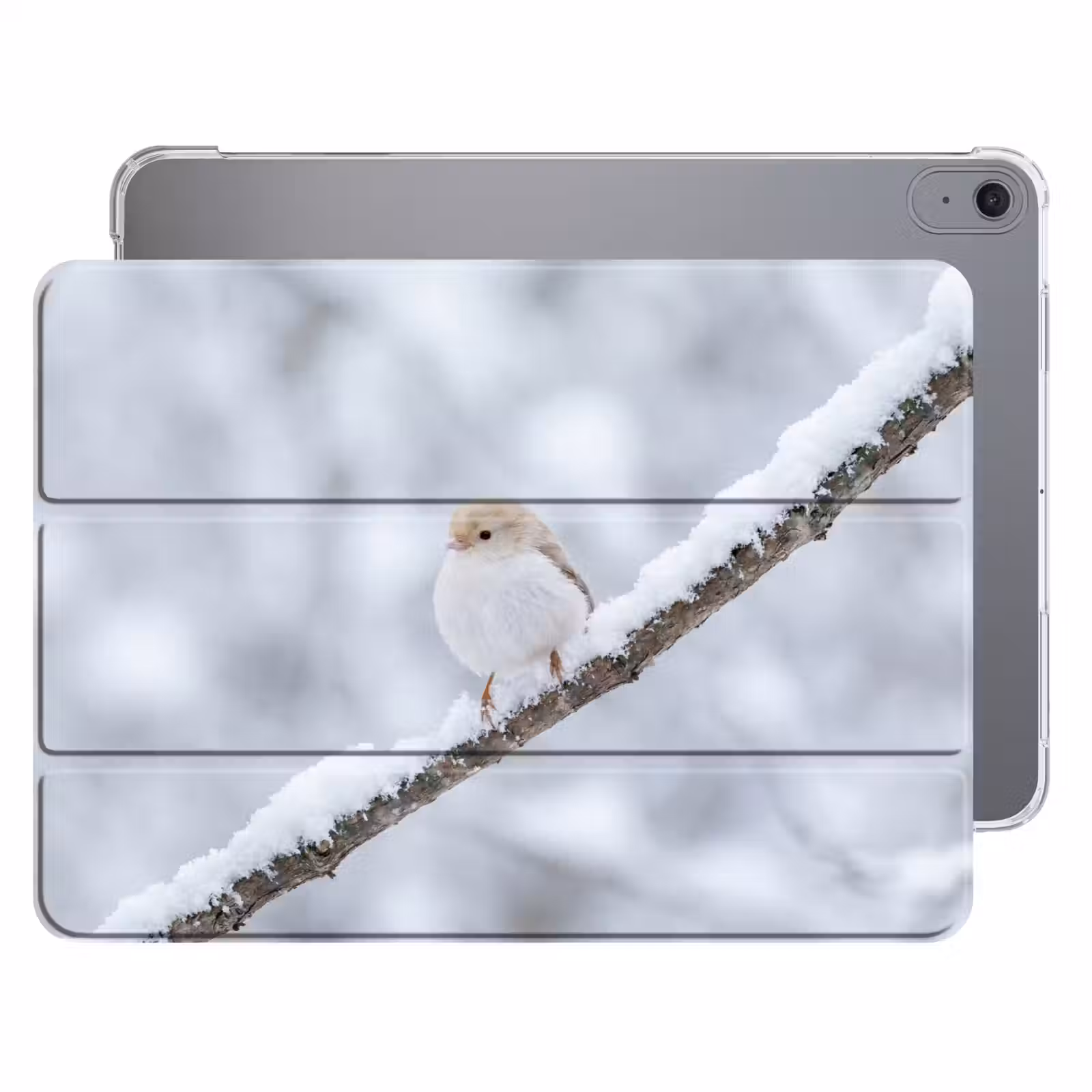 iPad hoes - Vogeltje - Sneeuw - Tak - Winter - Zacht — 1