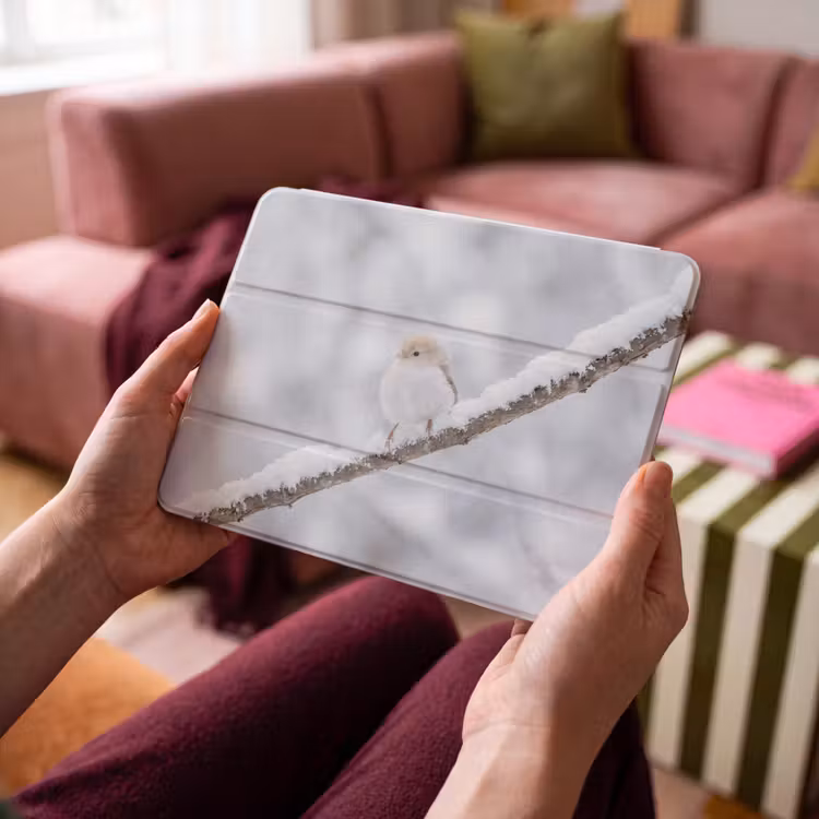 iPad hoes - Vogeltje - Sneeuw - Tak - Winter - Zacht — 4