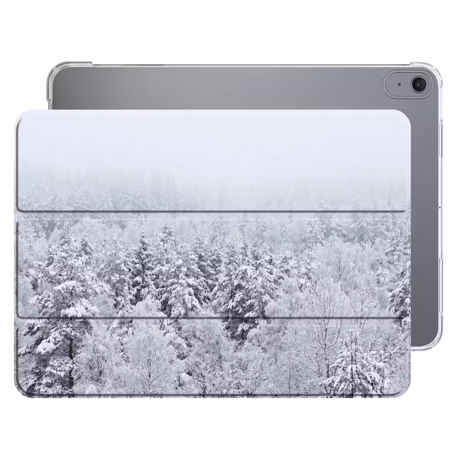 iPad hoes - Bos - Sneeuw - Winter - Natuur - Wit — 1