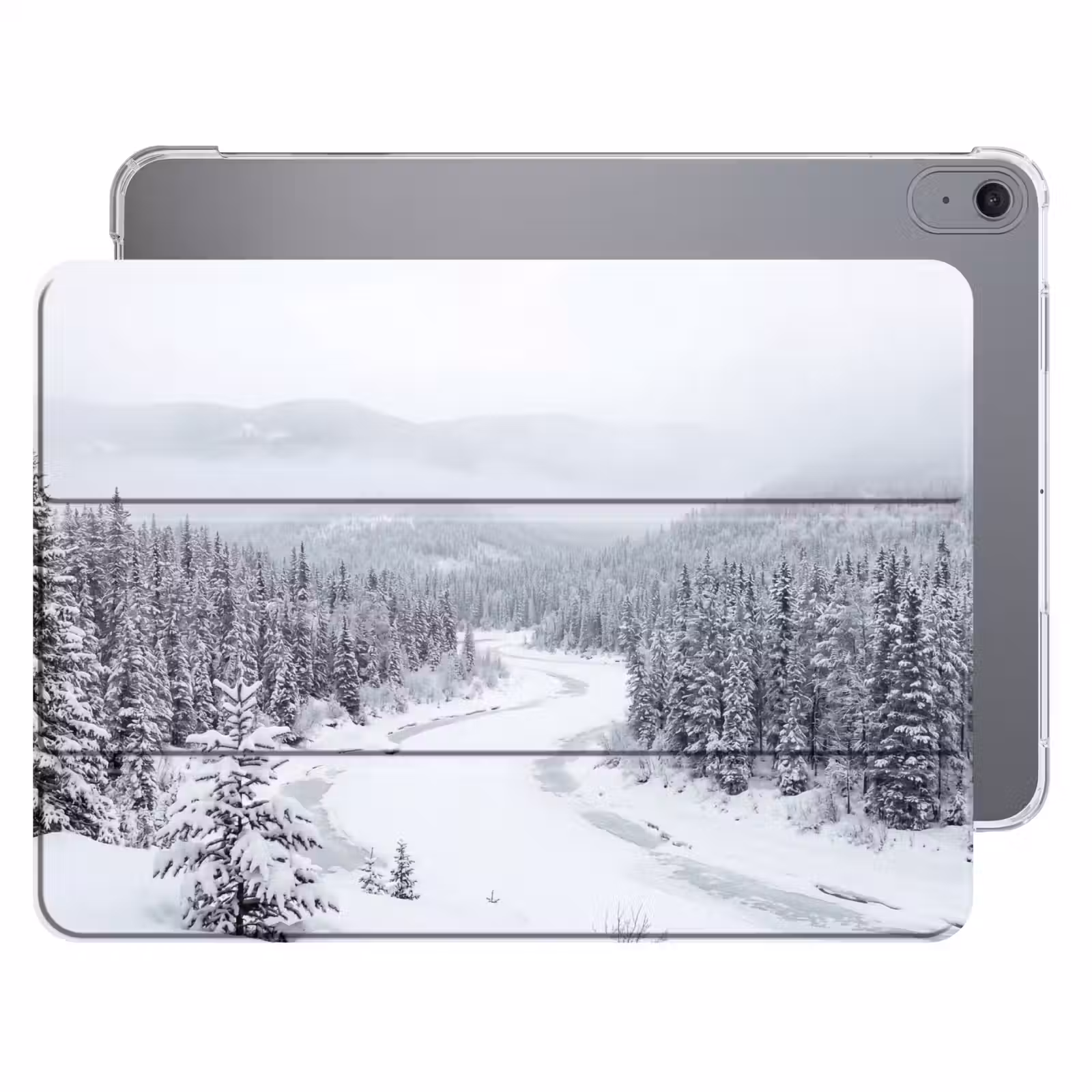 iPad hoes - Rivier - Bevroren - Landschap - Winter — 1